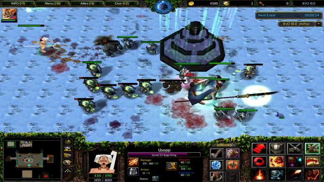 #12 God Usopp มาแล้ว - Warcraft III Bleach Vs One Piece V10.0