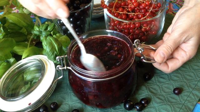 Желе из черной и красной смородины на зиму смотреть онлайн