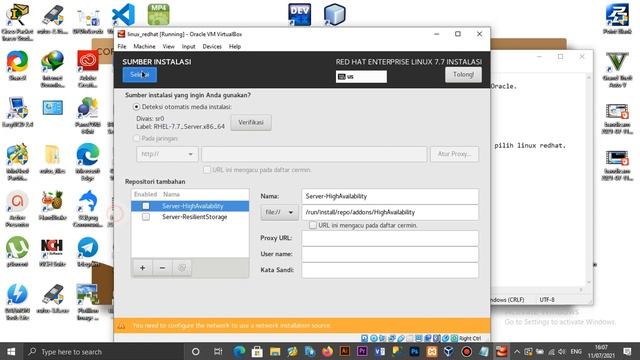 Tutorial install Linux Redhat 7.7 Administrator dengan VM VirtualBox Oracle - Tugas Individu 5 смотреть онлайн