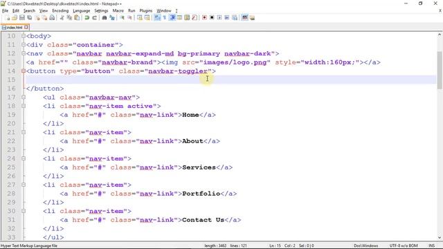 Top Menu Bar Part 02 Bootstrap 4 in Hindi #16 смотреть онлайн