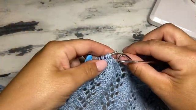 Простой ажурный топ спицами! Подробный мастер класс. смотреть онлайн