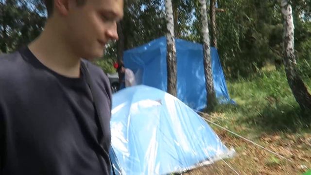 3 дня на природе с палатками ⛺️ Отдых пошёл не по плану ? Сама собрала палатку ?? смотреть онлайн