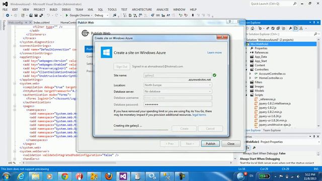 windows azure and visual studio 2012 part3 (English) смотреть онлайн