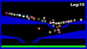 200 Countries & 199 Eliminations Marble Race #6 in Algodoo | Marble Factory