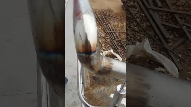 Шлифовка трубы нержавейка aisi304 и отводов 50.8 смотреть онлайн