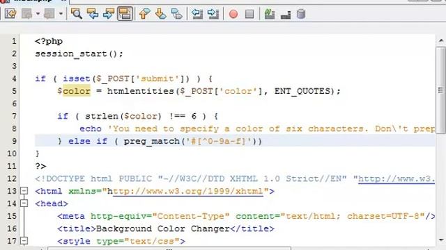 PHP Expert Tips 302 Dynamic Background Color with a Form смотреть онлайн