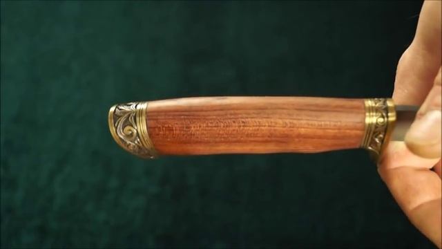 Булатный нож 077 БМ , И.Пампуха (легированный булат), в бронзе смотреть онлайн