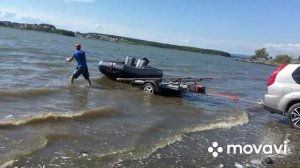 Пвх флагман 420 катамаран zongshen selva 9.9 pro 20 слип на молководии море ветер Владивосток