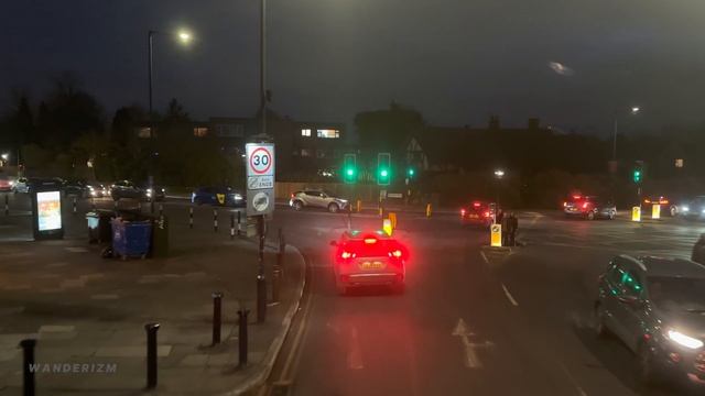 Northwest London Bus Ride at dusk: Journey from Edgware Station to Sudbury Town - Bus Route 204 ? смотреть онлайн