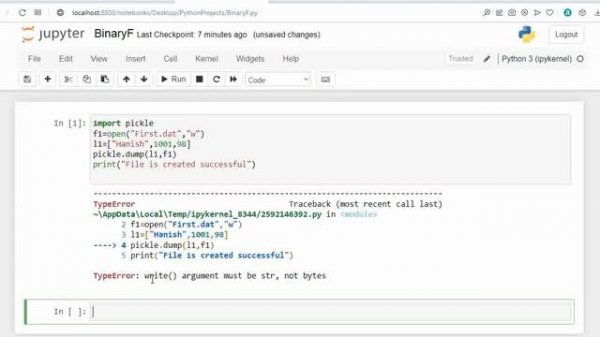 How to create a binary file in python