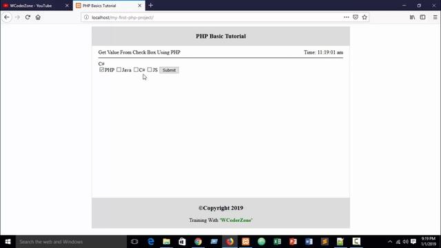 How to get value from checkbox in php - English Tutorial смотреть онлайн