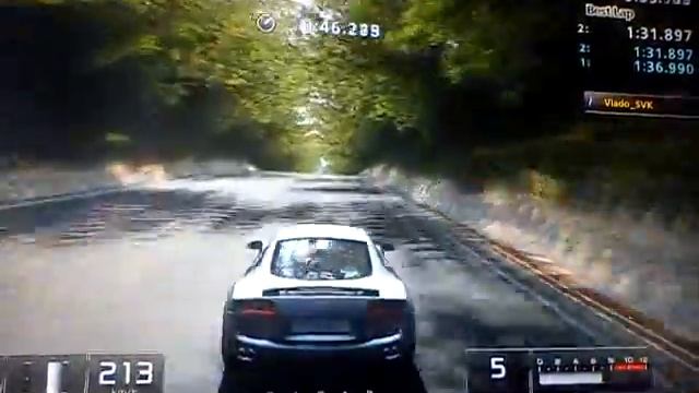 GT5 (ONLINE) Trial Mountain Circuit-Audi R8 4.2 FSI R Tronic '07- 1:29.657 (Sport Soft)