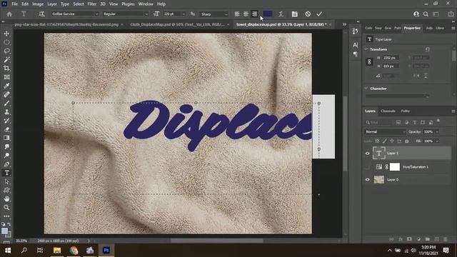 How to Conform Logo/Text to Any Surface using a Displacement Map in Photoshop? | Photoshop CC 2021 смотреть онлайн