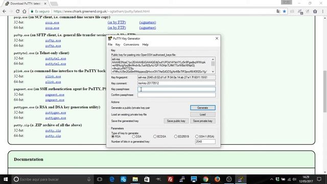 Crear clave pública y clave privada con puttygen para SSH смотреть онлайн