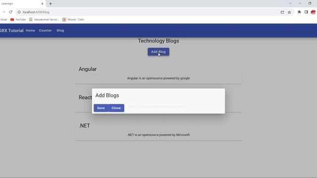 NGRX Blog example | create new blog and handle object parameter in action |Angular 16- NGRX Tutoria смотреть онлайн