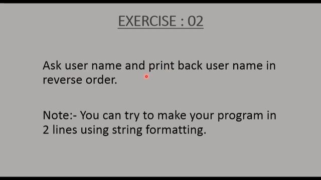 Python Tutorial 17 : Exercise 02 | Exercise of indexing and String formatting смотреть онлайн