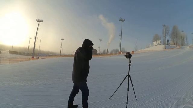 Зимние съемки Охта-парк смотреть онлайн