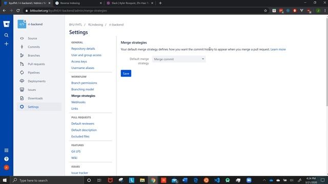 FHTL: Configuring Repository Settings for Pull Requests in BitBucket смотреть онлайн