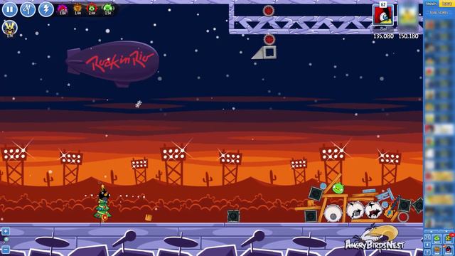 Angry Birds Friends Rock in Rio Tournament Level 3 Week 155 Power Up Highscore Walkthrough смотреть онлайн
