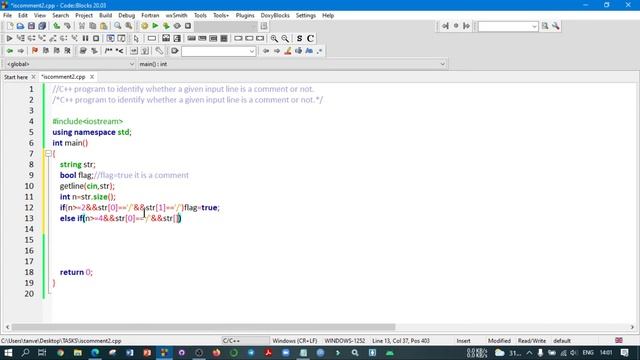 A program to identify whether a given line is comment or not | C++ | Bangla Tutorial смотреть онлайн