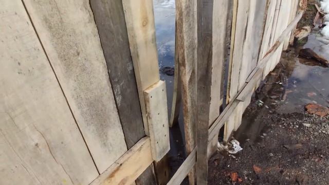 Деревянные ворота распашные на стройку (временные) / EvKov смотреть онлайн