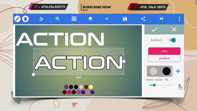 Action Text Effect | PixelLab Tutorial | ?% Editable PLP File смотреть онлайн