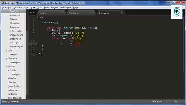 OOP - Nesne Tabanlı Php - Config Class - Ders 26 смотреть онлайн