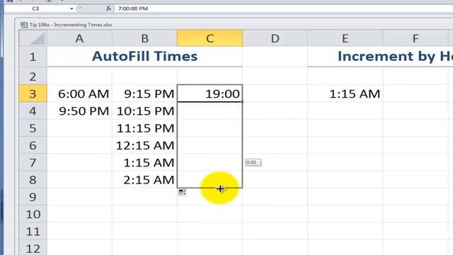 How to Use AutoFill and Excel Formulas Increment Time Intervals смотреть онлайн