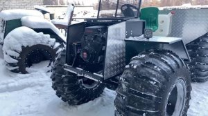 Вездеход переломка с гидрообъёмным рулевым управлением