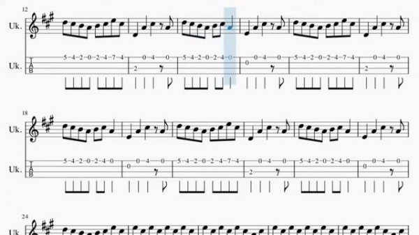 Ukulele Tab: How to play Main Theme (Outer Wilds) by Andrew Prahlow