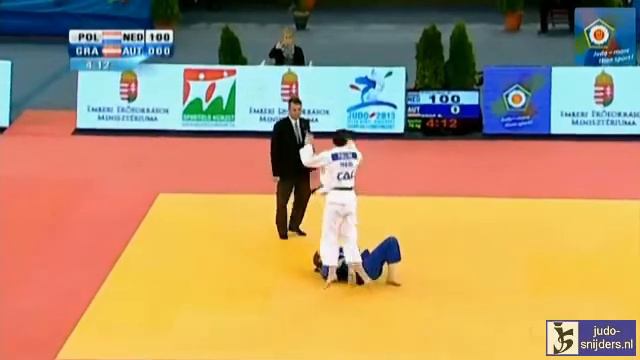 Judo 2013 European Championships Budapest: Polling (NED) - Graf (AUT) [-70kg] semi-final смотреть онлайн