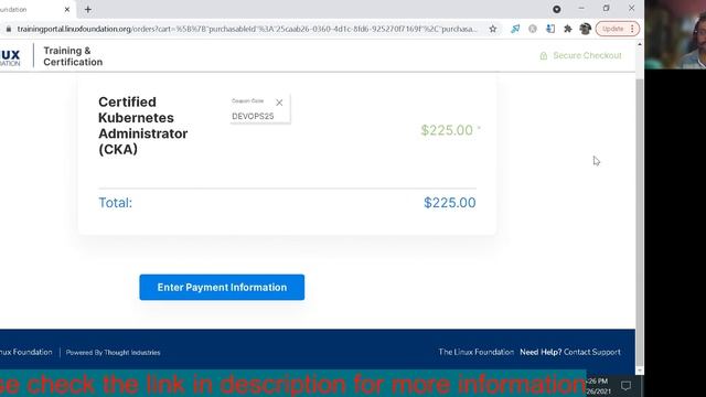 CERTIFIED KUBERNETES ADMINISTRATOR (CKA) Linux Foundation Coupon [25% OFF] Sitewide смотреть онлайн