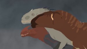 team spinosaurus vs team indominus rex // dinosaur battle // (1/2) /stick nodes pro animation