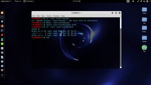 Kali linux- Mysql -ERROR 2002 (HY000): Can't connect to local MySQL server though смотреть онлайн