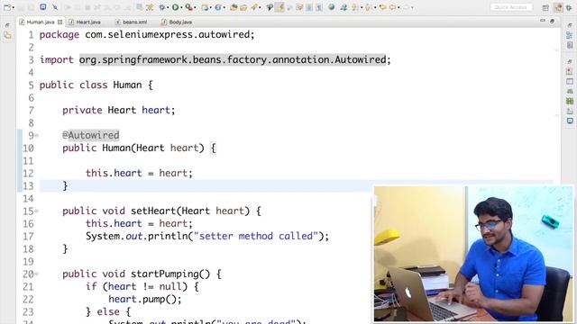 Why autowiring in spring | XML | @Autowired | @qualifier | spring annotation tutorial for beginners смотреть онлайн