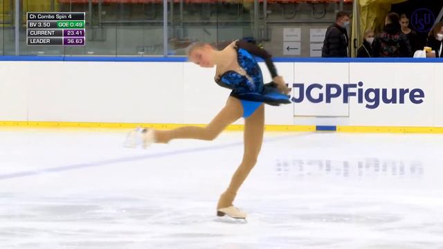 Mariia SENIUK ISR | WOMEN SHORT PROGRAM | Linz 2021 #JGPFigure смотреть онлайн