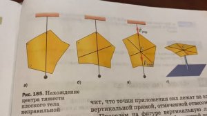 Физика/7 кл/ Центр тяжести тела/18.07.22