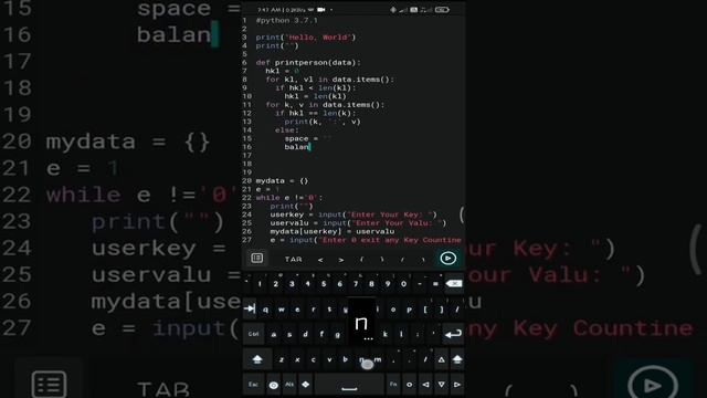 python in Dictionary as Argument 1 MoblieDcoderApp♥part 18♥code challenge смотреть онлайн