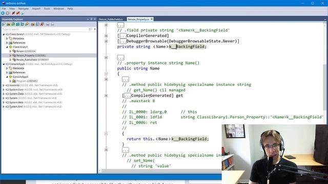 Properties vs. Fields in C# смотреть онлайн