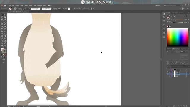 Рисую медоеда (HoneyBadger) в Adobe Illustrator | Неистовый щавель смотреть онлайн