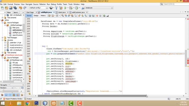 Airline Ticket Reservation System in Java Part 6 смотреть онлайн