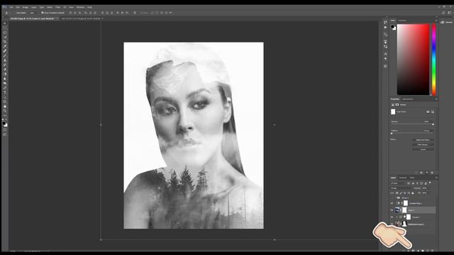 Photoshop. Двойная экспозиция смотреть онлайн