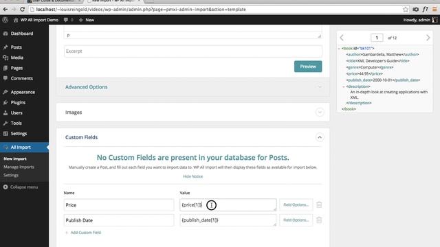 WordPress XML Import Tutorial With WP All Import - Mapping XML Elements to WordPress Fields смотреть онлайн