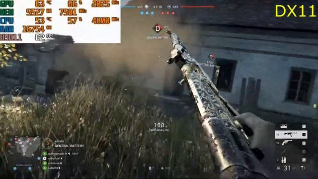 Intel i5 8600K + nVidia RTX 2070 - Battlefield V - DirectX11 VS DirectX12 1440p Performance смотреть онлайн
