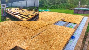 Пол каркасного дома из ОСП плиты 18мм