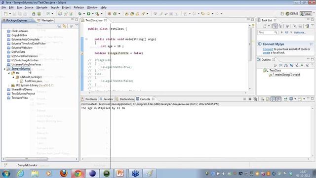 Android Online Class 1 - Create Basic java and Android application, Hello world in android | Edurek смотреть онлайн