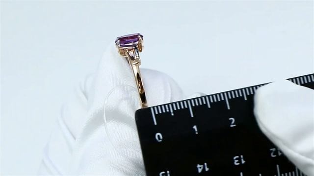 Кольцо из золочёного серебра AQUAMARINE с ювелирным кристаллом А6449025-пк смотреть онлайн