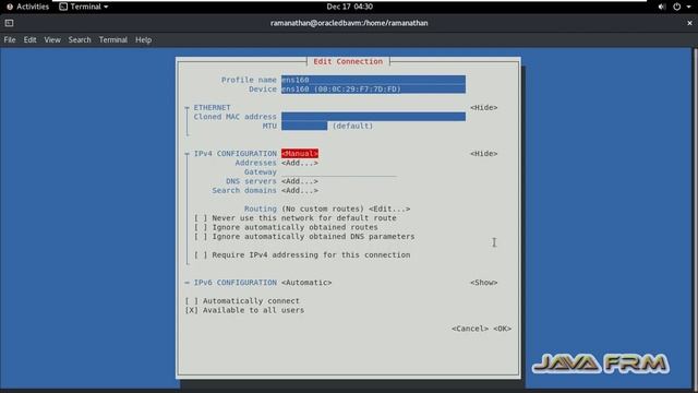 How to set static ip address using nmtui command in Oracle Linux 8 смотреть онлайн