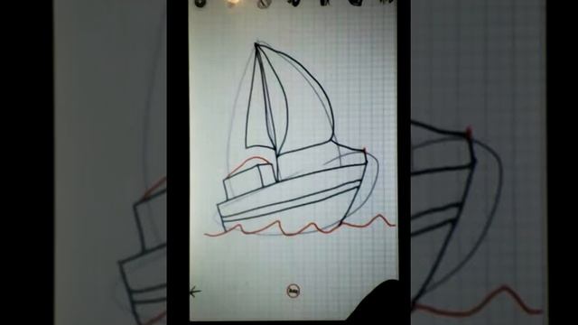 Как рисовать яхту!? смотреть онлайн