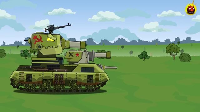 Эволюция Гибридов KV-2 Робот vs DEV-300 vs KV-100 vs KV BOSS - Мультики про танки смотреть онлайн